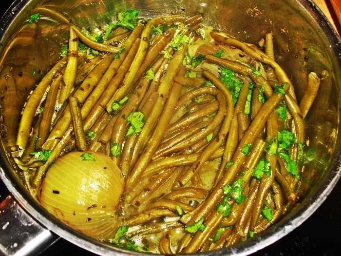 Lammkeule mit grünen Bohnen - Rezept - Bild Nr. 13907