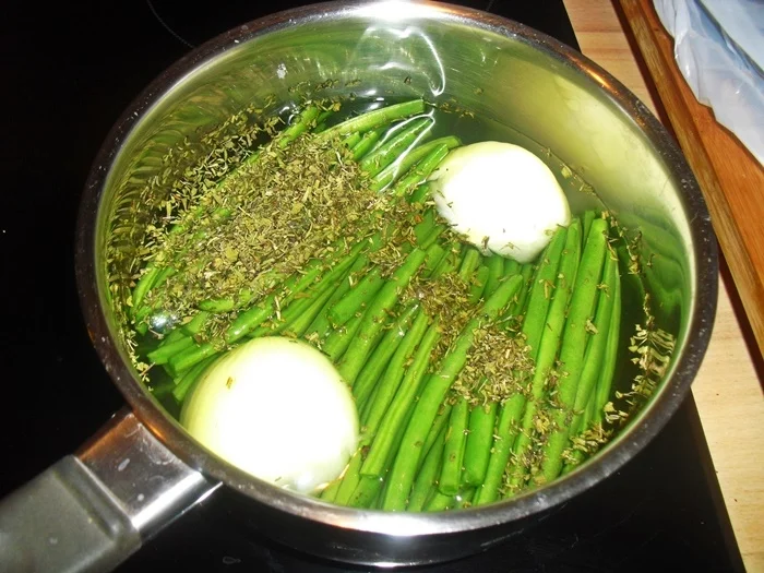 Lammkeule mit grünen Bohnen - Rezept - Bild Nr. 13908