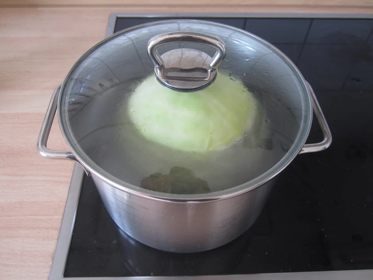 Krautkopf mit Grünkernfüllung - Rezept - Bild Nr. 13905