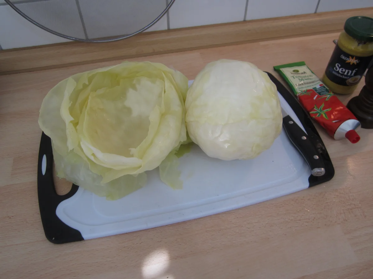 Krautkopf mit Grünkernfüllung - Rezept - Bild Nr. 13908