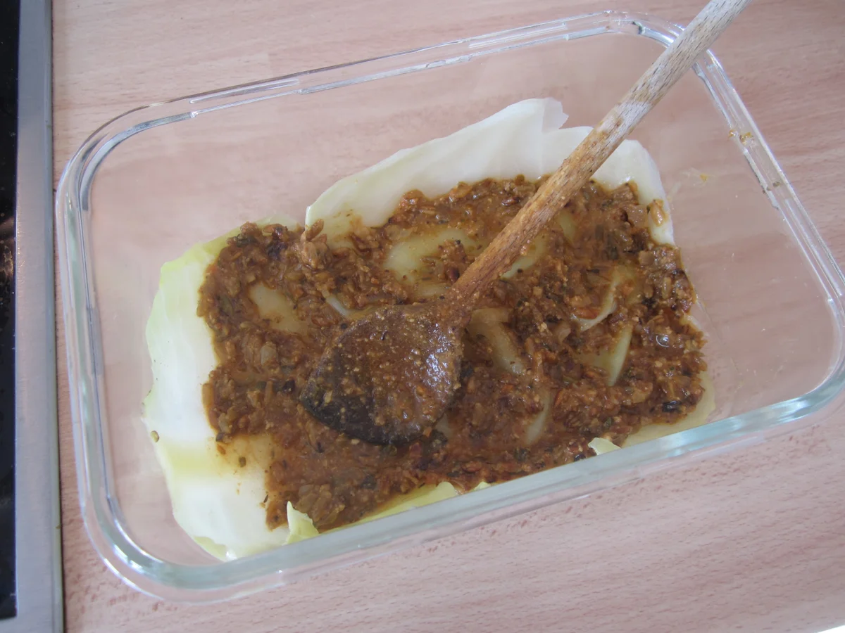 Krautkopf mit Grünkernfüllung - Rezept - Bild Nr. 13912