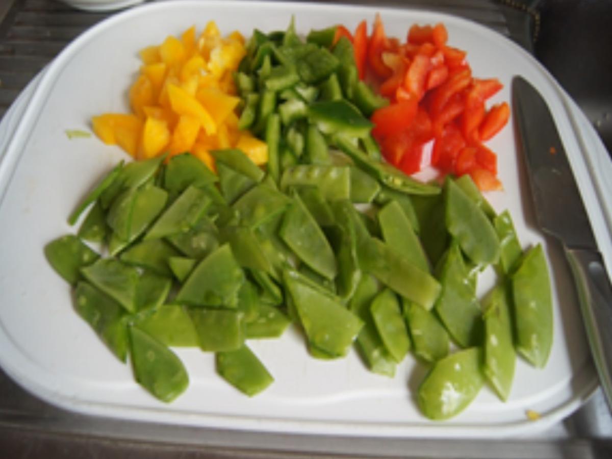 Gemüse-Wok mit Seelachsfilet - Rezept - Bild Nr. 6