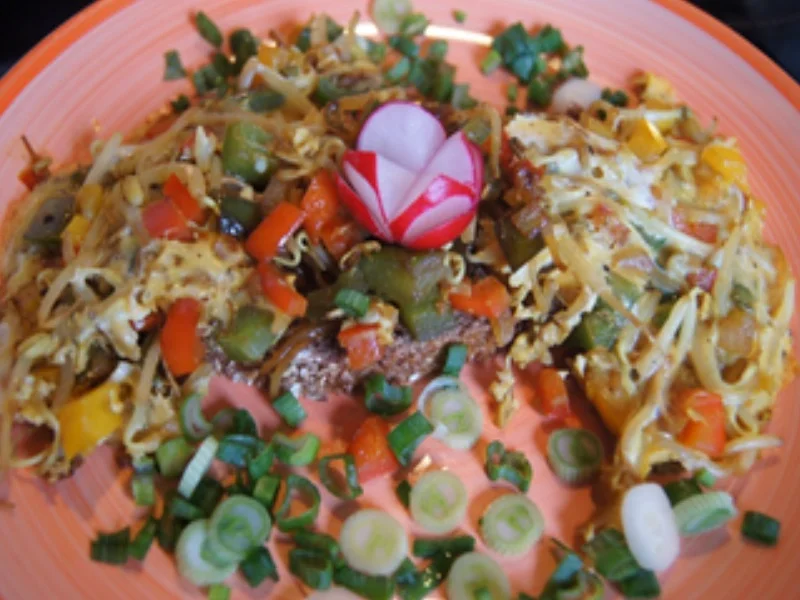 Gemüse-Ei-Omelett auf Vollkornbrot - Rezept - Bild Nr. 10