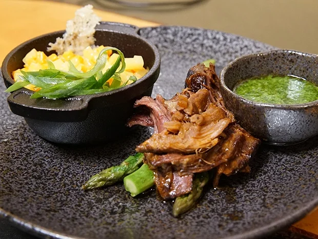 Beefhammer an Kartoffelrisotto mit grünem Spargel - Rezept - Bild Nr. 13903