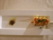 Scamozaspieß al forno mit Sardellensoße - Rezept