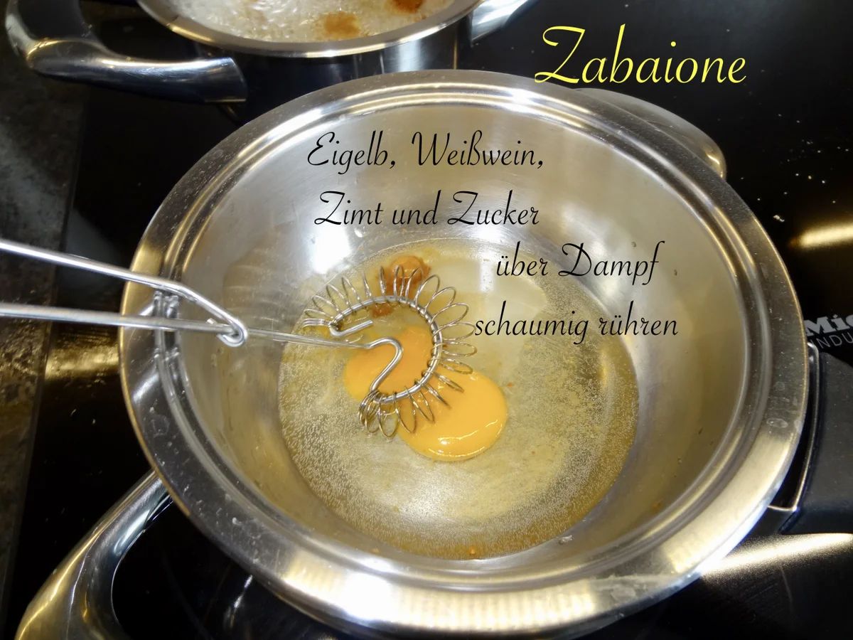 gebackene Apfel Knödel mit Zimt Zabaione - Rezept - Bild Nr. 10