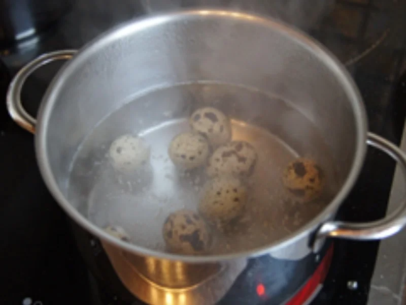 Rezept: Wachteleier mit Champignons, Rote Bete Salat und Jasmin Reis Bild Nr. 8 Wachteleier mit Champignons, Rote Bete Salat und Jasmin Reis - Rezept - Bild Nr. 8