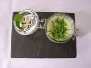 Legiertes Schaumsüppchen vom jungen Spinat mit Calamari - Rezept