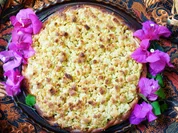 Apfelkuchen mit Aprikosen und Kokosstreuseln - Rezept - Bild Nr. 2