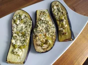 Ofen-Auberginen mit Feta und Dill - Rezept - Bild Nr. 13907