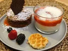 Spaghettieispudding, Schokoküchlein und Waffelkeks - Rezept - Bild Nr. 13907