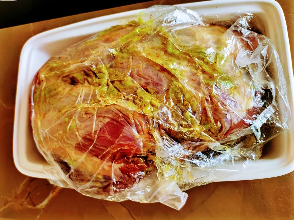 Lammhaxe aus dem Römertopf - Rezept - Bild Nr. 5