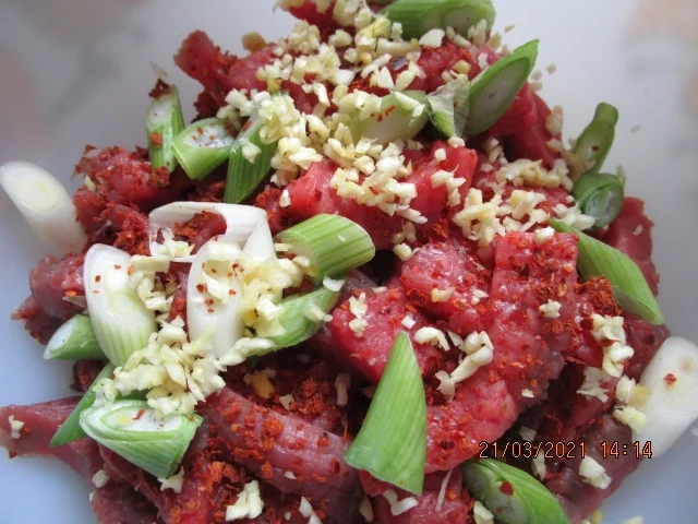 Bibimbap-Bowl mit Rindfleisch - Rezept - Bild Nr. 13926