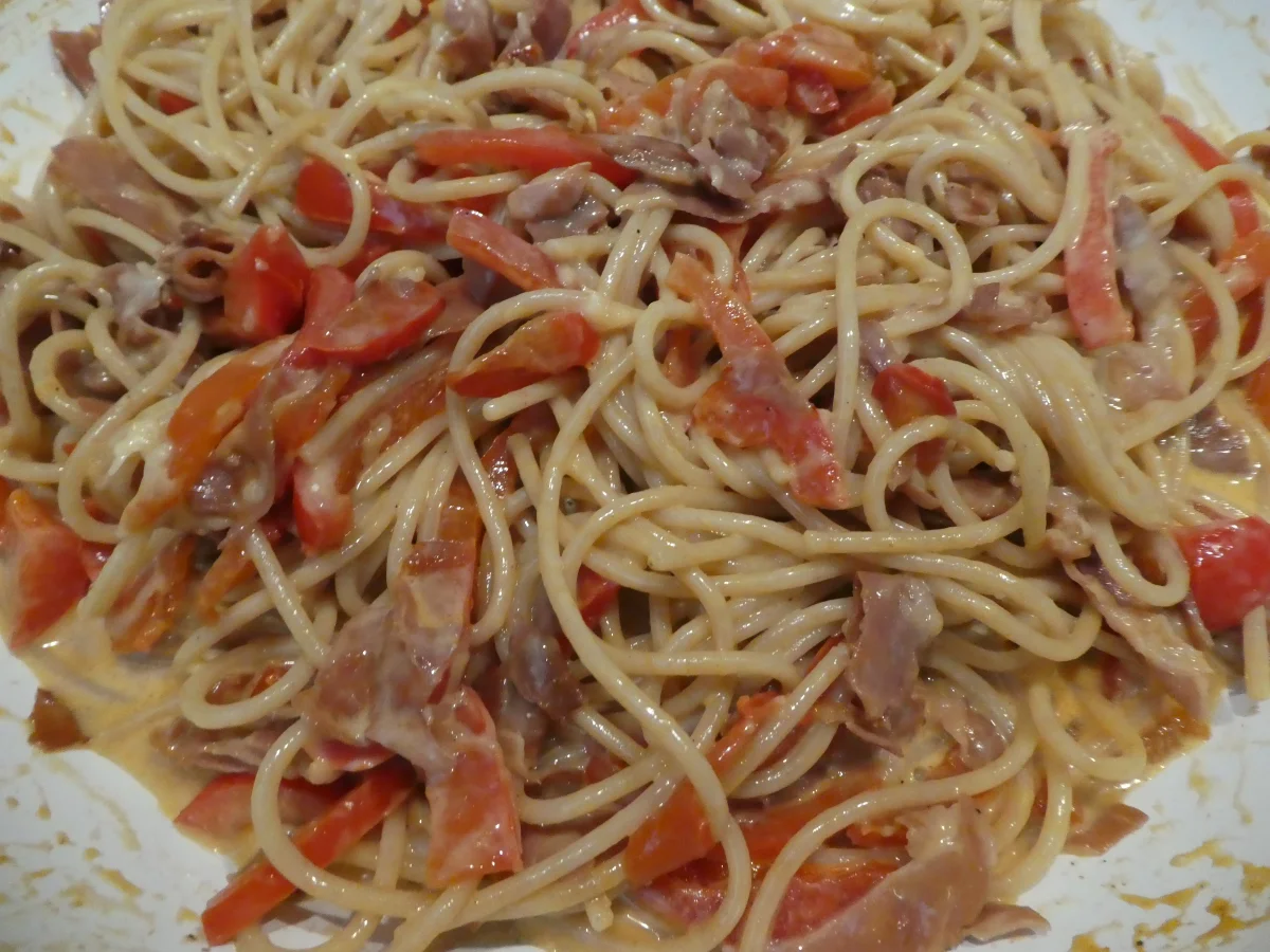 Paprika-Carbonara - Rezept - Bild Nr. 13940