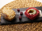 Rote Bete Mousse, geräucherte Forelle, Merrettichspiegel - Rezept - Bild Nr. 2