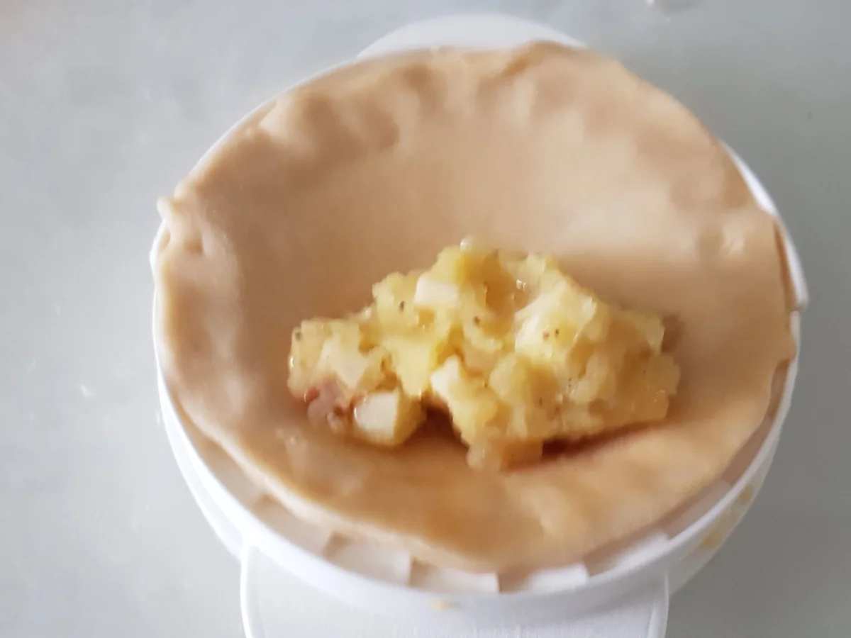 Piroggen mit zweierlei Füllung und geschmelzten Zwiebeln - Rezept - Bild Nr. 13943