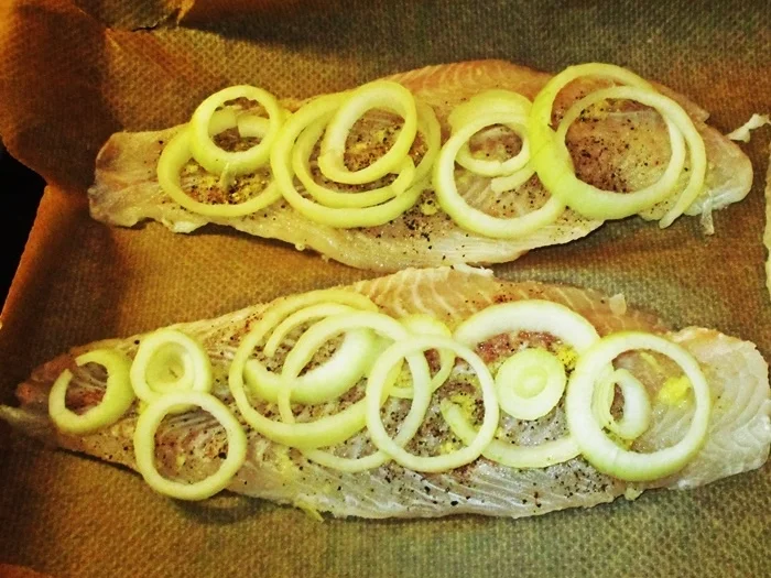 Rezept: Rotbarschfilet mit Spargel Bild Nr. 13947 Rotbarschfilet mit Spargel - Rezept - Bild Nr. 13947