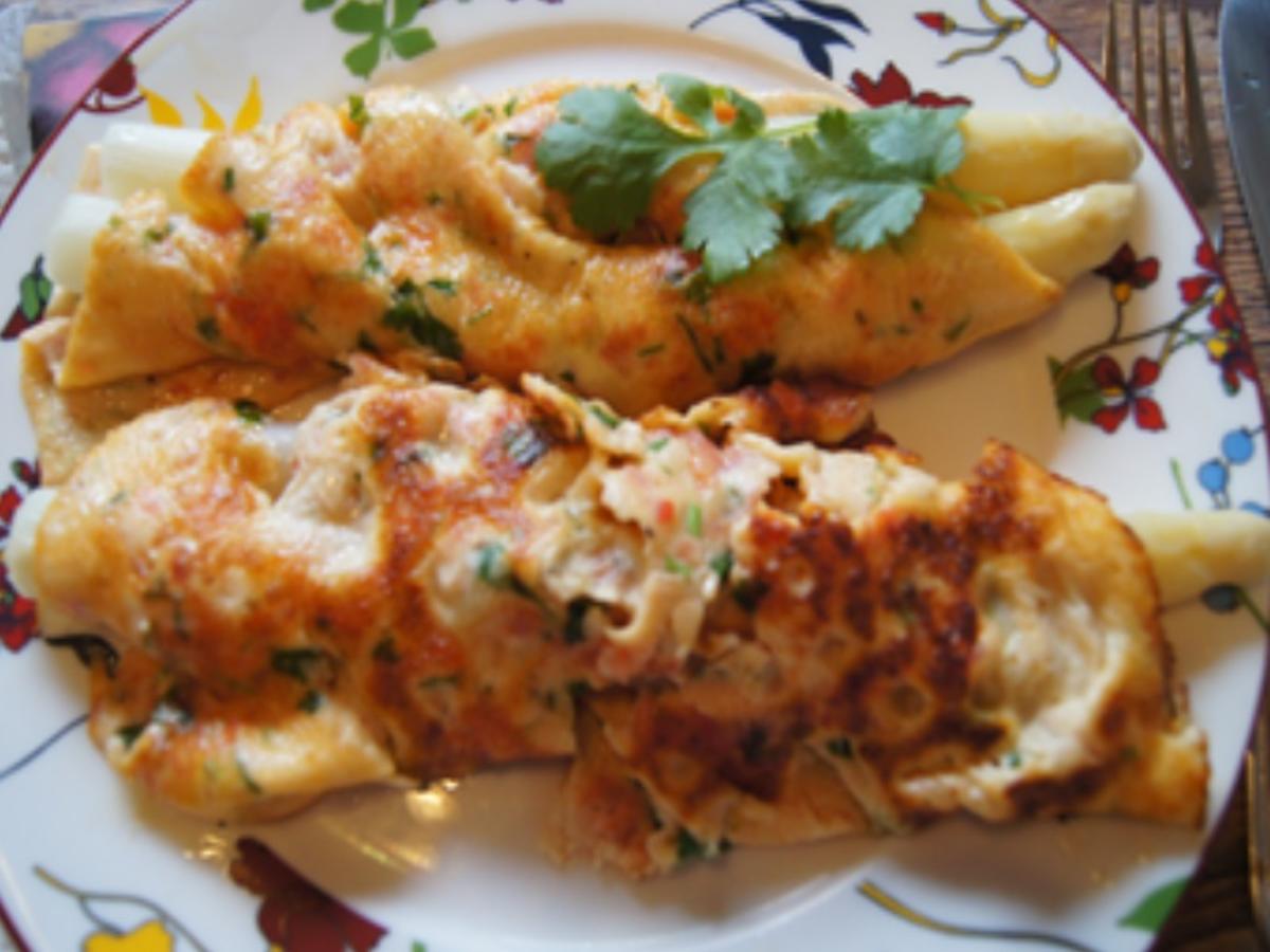 Tomaten Pfannkuchen mit Spargel - schnell &amp; einfach - von MausVoh