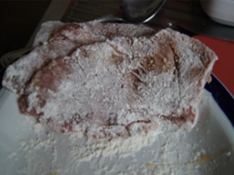 Spargelspitzen mit Sauce Hollandaise legere, Knusper-Kalbsschnitzel und Baby-Kartoffeln - Rezept - Bild Nr. 13968