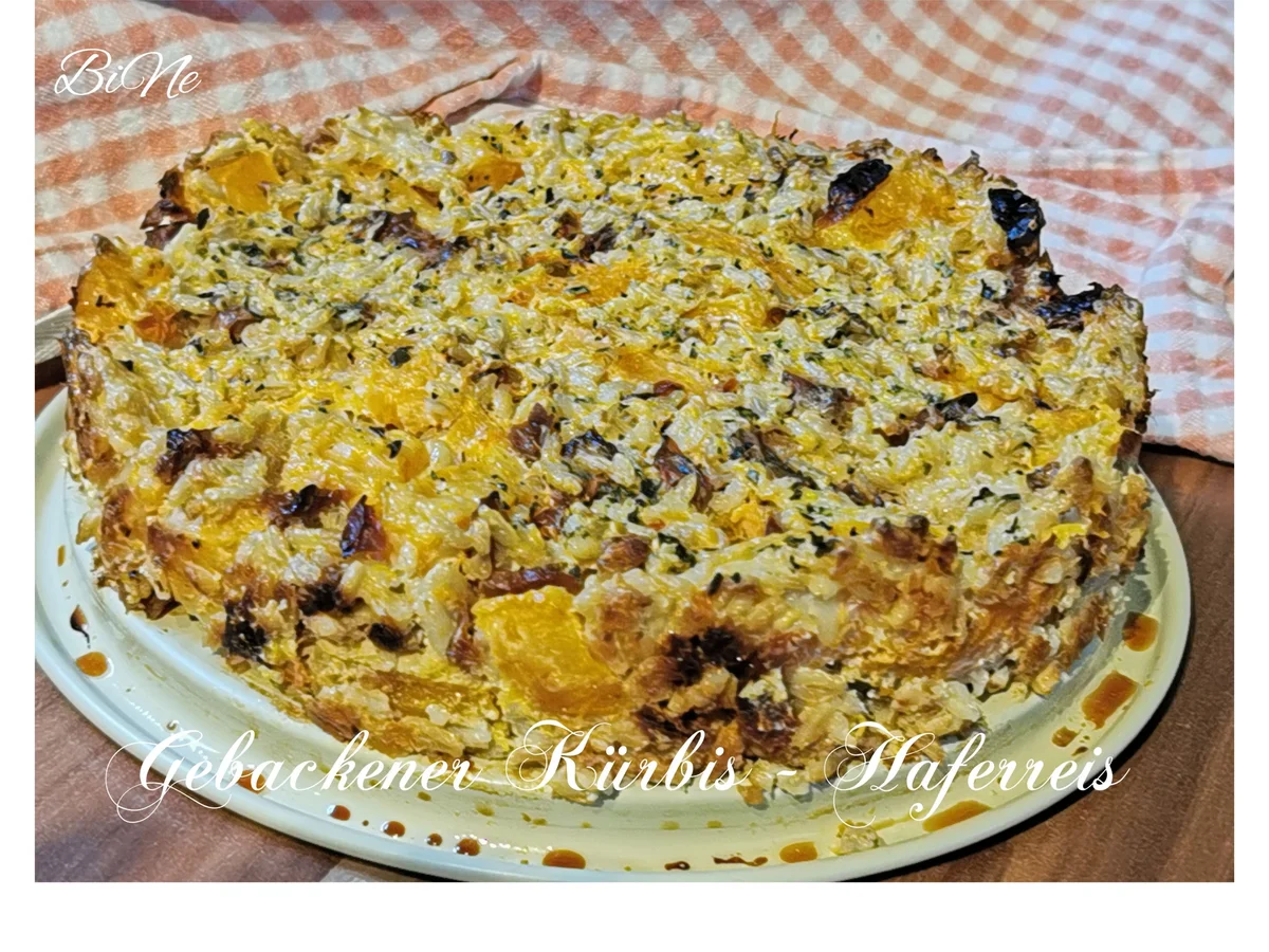 BiNe` S GEBACKENER KÜRBIS - HAFERREIS - Rezept - Bild Nr. 2