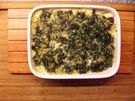 Fischauflauf mit Spinat in Knoblauchsahne - Rezept