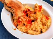 Hummus mit Fladenbrot und Gemüsesticks - Rezept - Bild Nr. 4