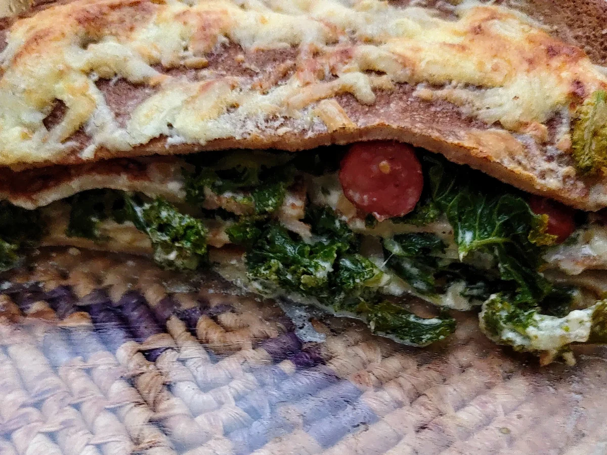 Grünkohl-Buchweizenpfannkuchen-Lasagne - Rezept - Bild Nr. 13975