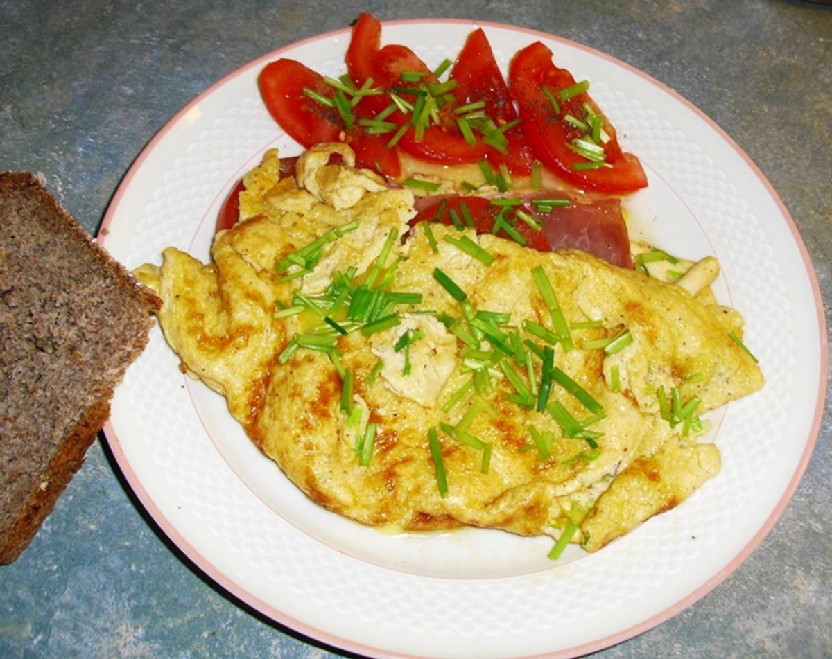 Omelette mit Schinken und Käse - Rezept - Bild Nr. 2