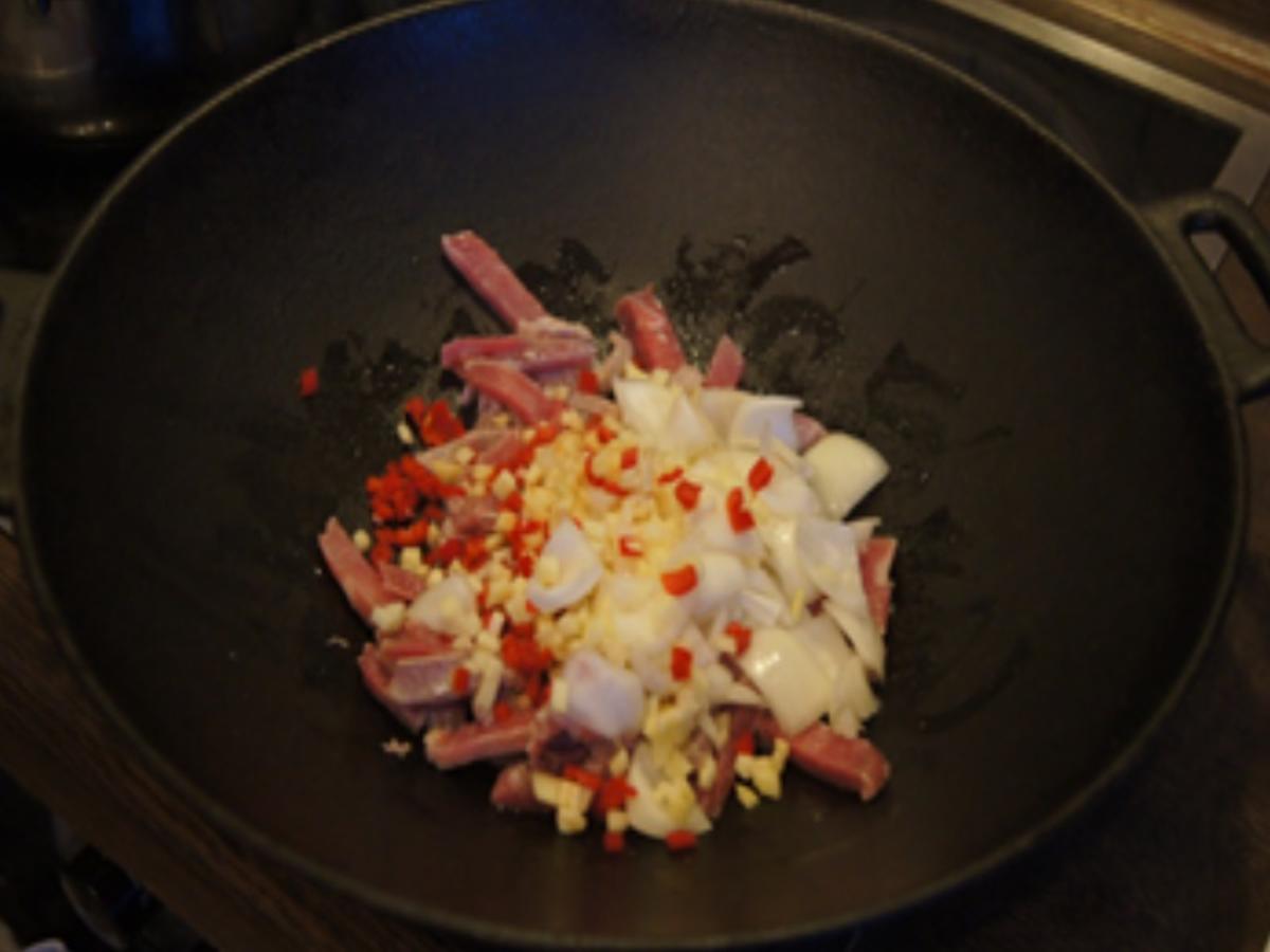 Schweinefilet-Geschnetzeltes mit gemischten Gemüse und Basmati-Reis - Rezept - Bild Nr. 13