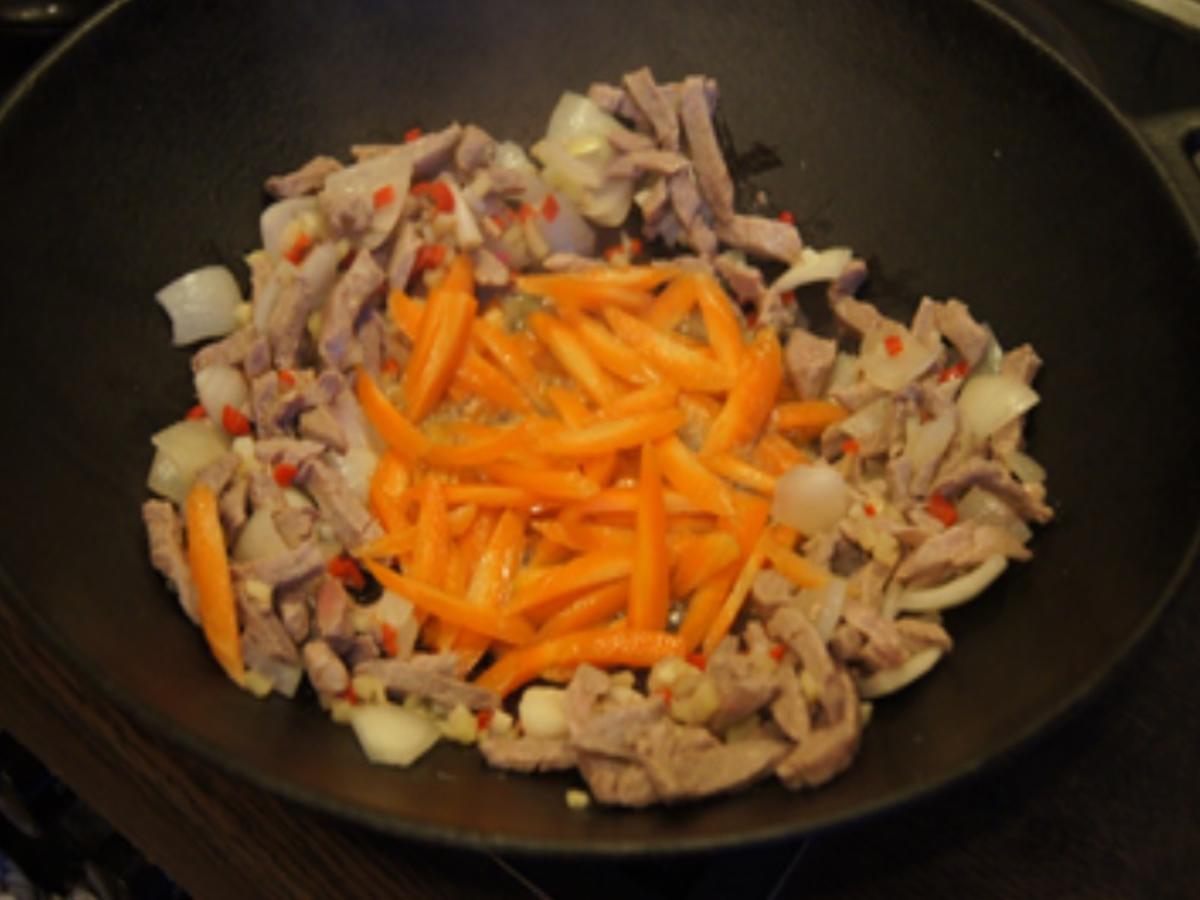 Schweinefilet-Geschnetzeltes mit gemischten Gemüse und Basmati-Reis - Rezept - Bild Nr. 14