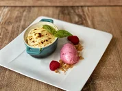 Mango-Quark-Gratin mit Himbeereis (Barbara Becker) - Rezept - Bild Nr. 2