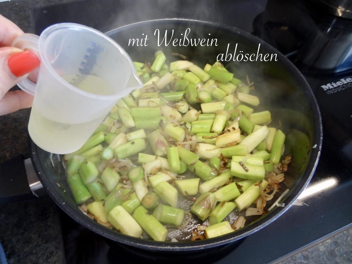 Zitronen Hühnchen mit Tagliatelle, Spargel & Spargelcremesauce - Rezept - Bild Nr. 14027