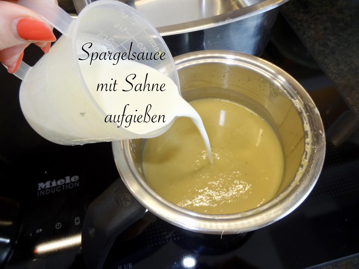 Zitronen Hühnchen mit Tagliatelle, Spargel & Spargelcremesauce - Rezept - Bild Nr. 14027