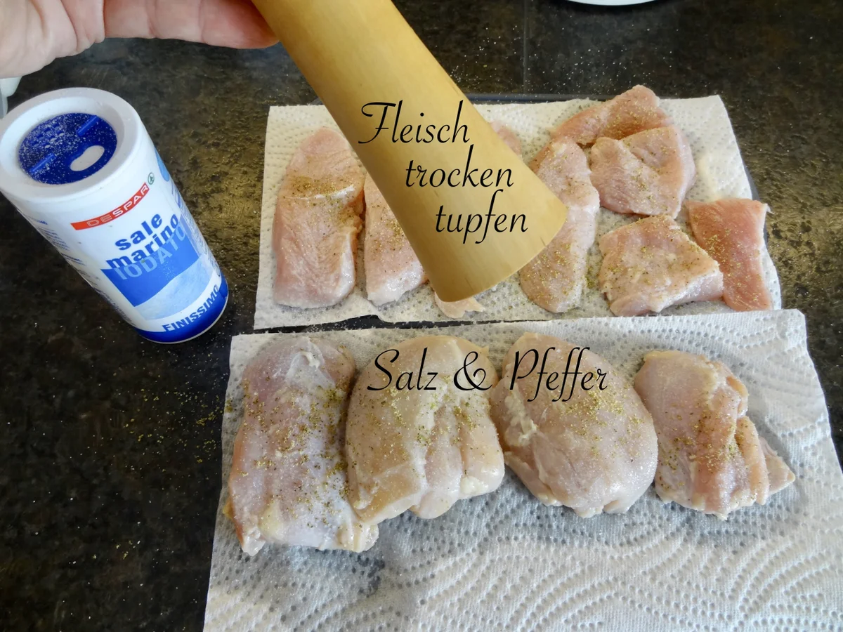 Zitronen Hühnchen mit Tagliatelle, Spargel & Spargelcremesauce - Rezept - Bild Nr. 14043