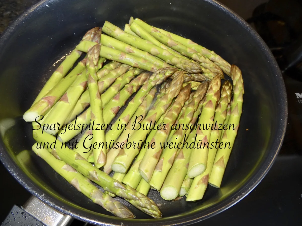 Zitronen Hühnchen mit Tagliatelle, Spargel & Spargelcremesauce - Rezept - Bild Nr. 14031