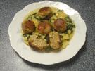 Grünkernbällchen auf Kartoffel-Spinat-Risotto - Rezept - Bild Nr. 14047