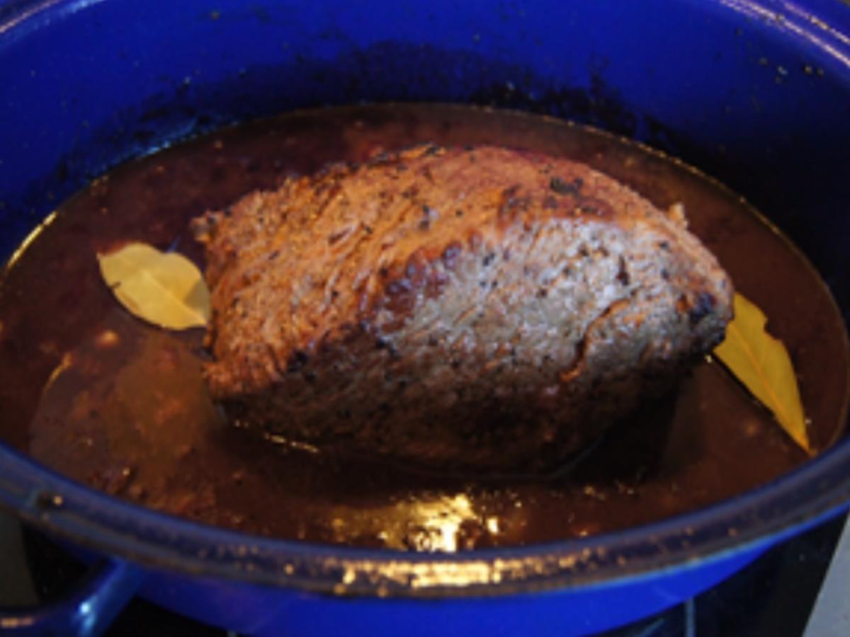 Pulled Beef mit pikanter Sauce und Spargel - Rezept - Bild Nr. 14074