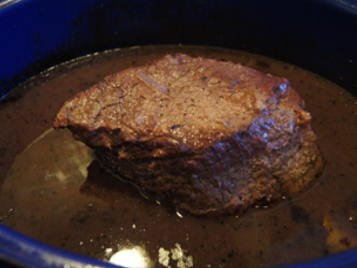 Pulled Beef mit pikanter Sauce und Spargel - Rezept - Bild Nr. 14076