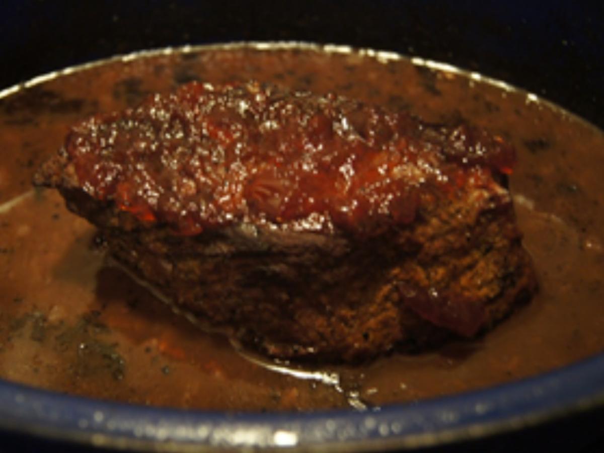 Pulled Beef mit pikanter Sauce und Spargel - Rezept - Bild Nr. 14077