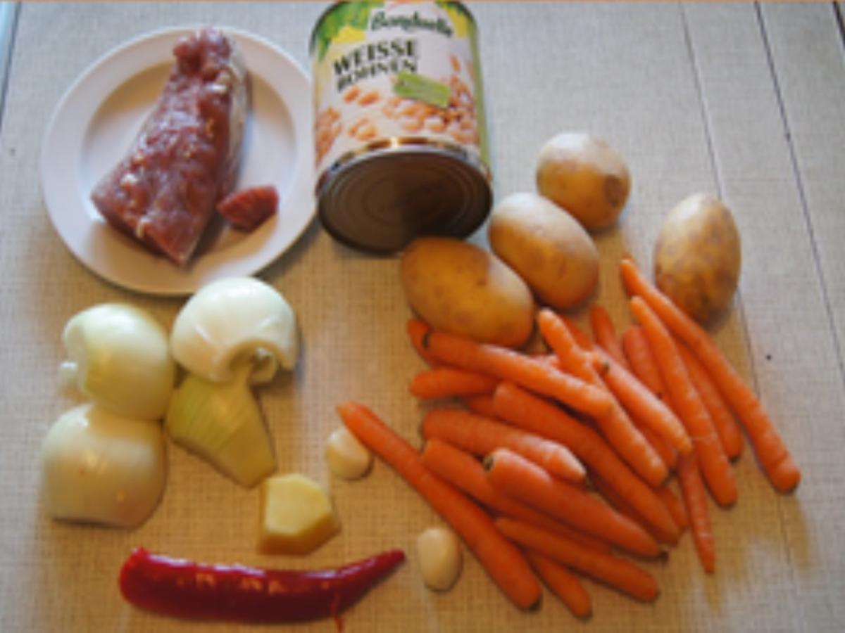 Schweinefilet-Gemüse-Kartoffel-Suppe - Rezept - Bild Nr. 14065