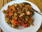 Rezept: Reispfanne Djuvec-Style mit Crumbled Tofu Bild Nr. 2 Reispfanne Djuvec-Style mit Crumbled Tofu - Rezept - Bild Nr. 2