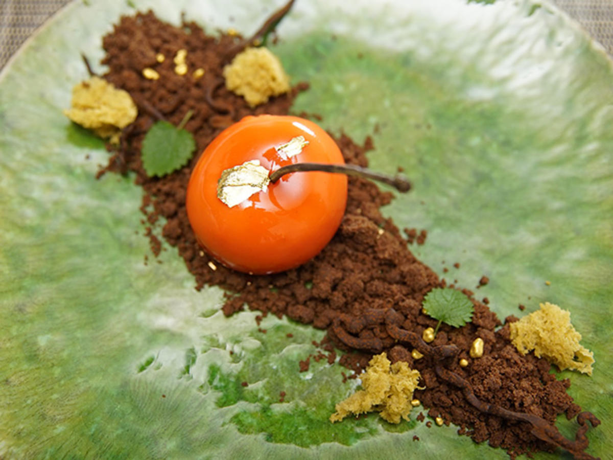 Mango-Maracuja-Gelee mit Mirror-Glace als Kirsche - Rezept - Bild Nr. 14074