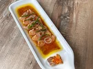 Sashimi vom Norwegischen Fjordlachs  mit Nussbutter (Detlef Steves) - Rezept - Bild Nr. 14077