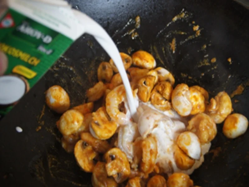 Rezept: Singapur Laksa mit Garnelen und Mie-Nudeln Bild Nr. 14084 Singapur Laksa mit Garnelen und Mie-Nudeln - Rezept - Bild Nr. 14084