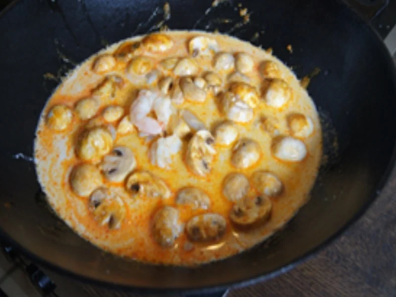 Rezept: Singapur Laksa mit Garnelen und Mie-Nudeln Bild Nr. 14085 Singapur Laksa mit Garnelen und Mie-Nudeln - Rezept - Bild Nr. 14085