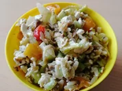 Hähnchengeschnezeltes Salat Gyros Art - Rezept - Bild Nr. 14078