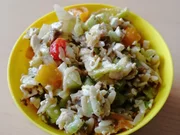 Hähnchengeschnezeltes Salat Gyros Art - Rezept - Bild Nr. 14078