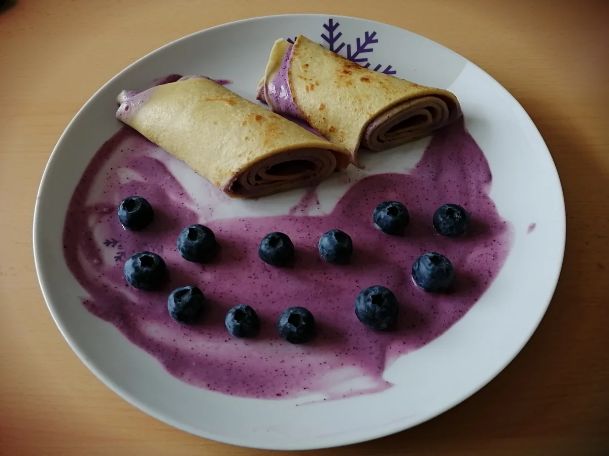 Rezept: Pfannkuchen mit Heidelbeersoße L-Free Bild Nr. 14083 Pfannkuchen mit Heidelbeersoße L-Free - Rezept - Bild Nr. 14083