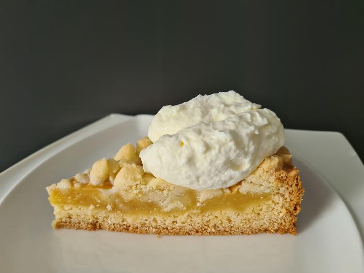 Apfelmus Streuselkuchen mit Vanillepudding - einfach - von Molly1702