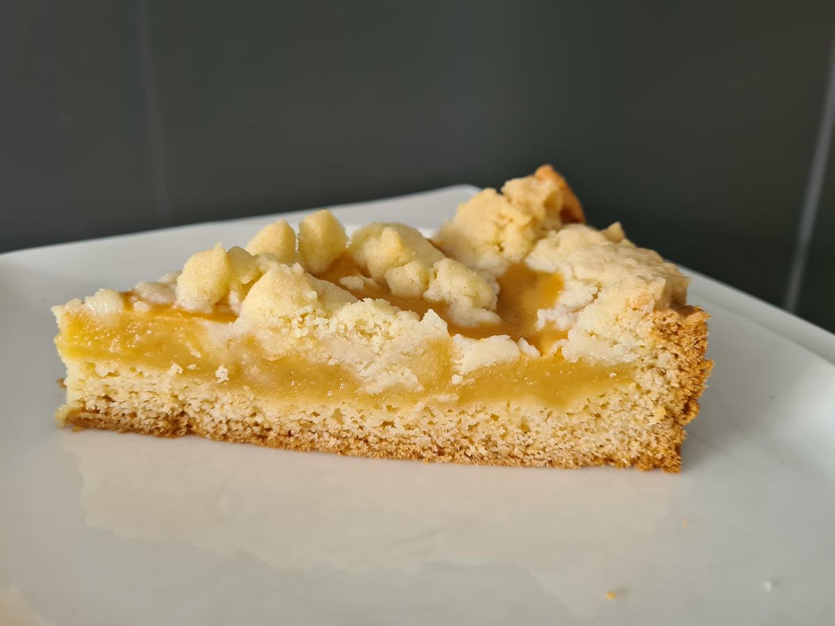 Apfelmus Streuselkuchen mit Vanillepudding - einfach - von Molly1702